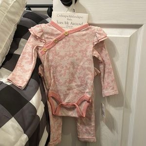Catherine Malandrino 4 piece pink baby girl set